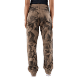 Fitsole Grungy Tie-Die Black Pants